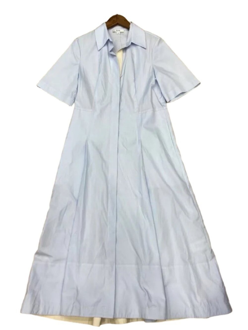 ✨Vince Canvas Tape Shirtdress Sky Mist Small NWT - Picture 4 of 7